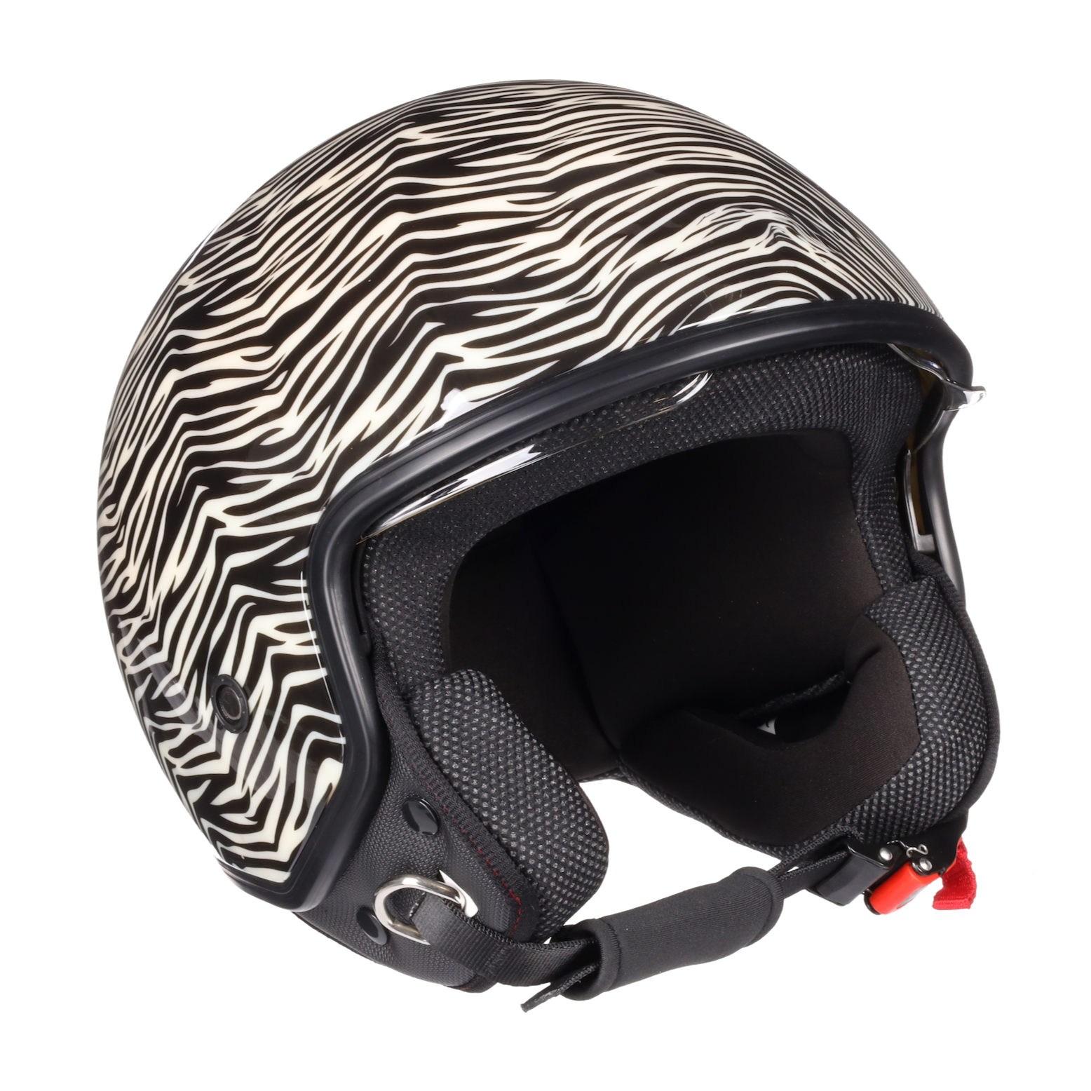 Scooterhelm Zebraprint Helmpie