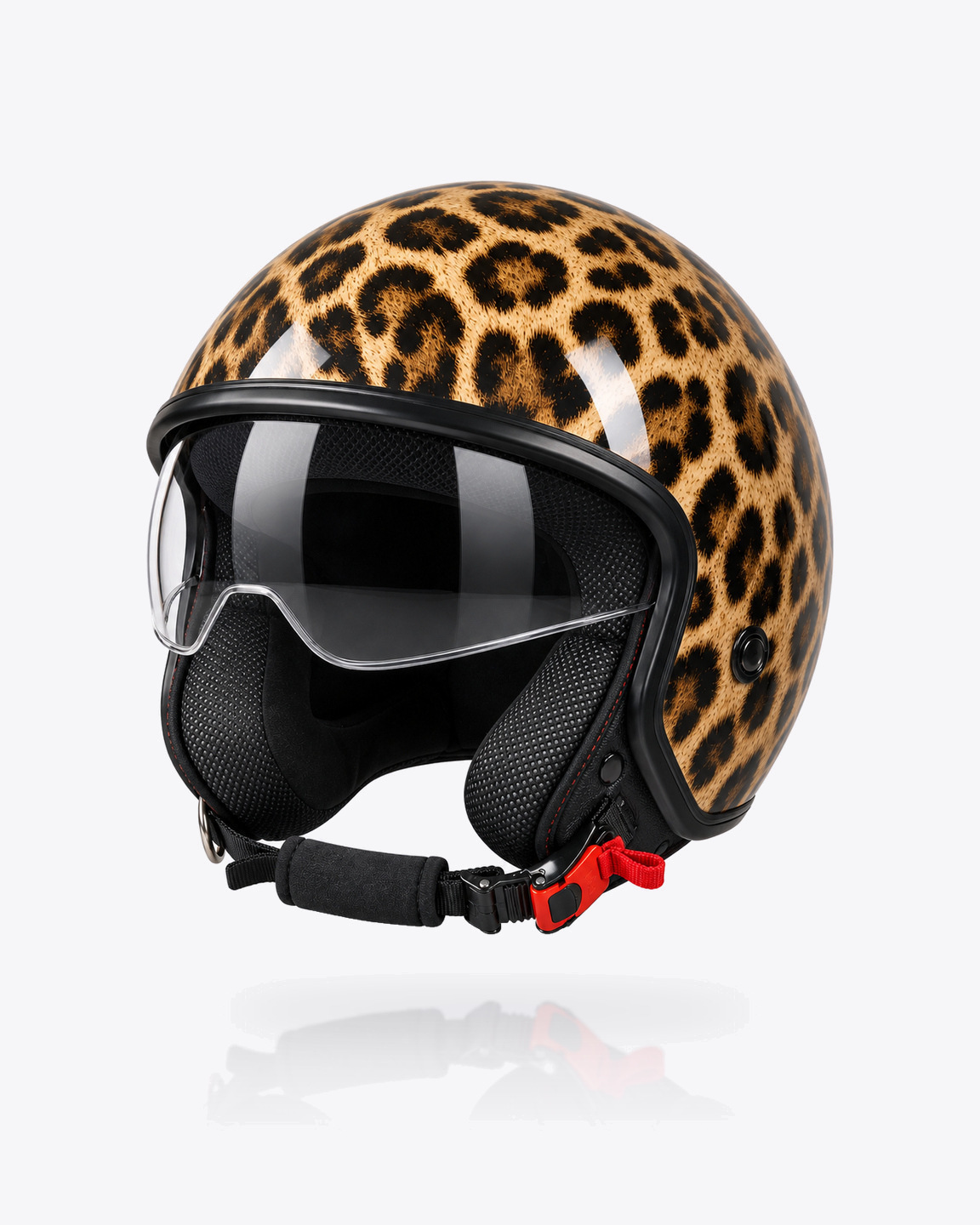 Leopard Scooter Helmpie