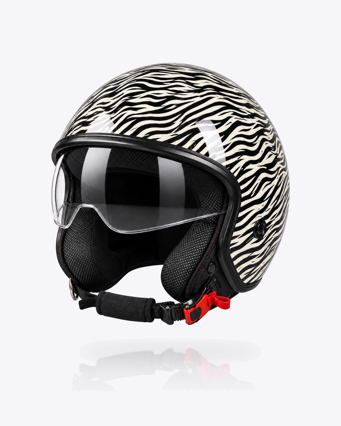 Zebra Scooter Helmpie