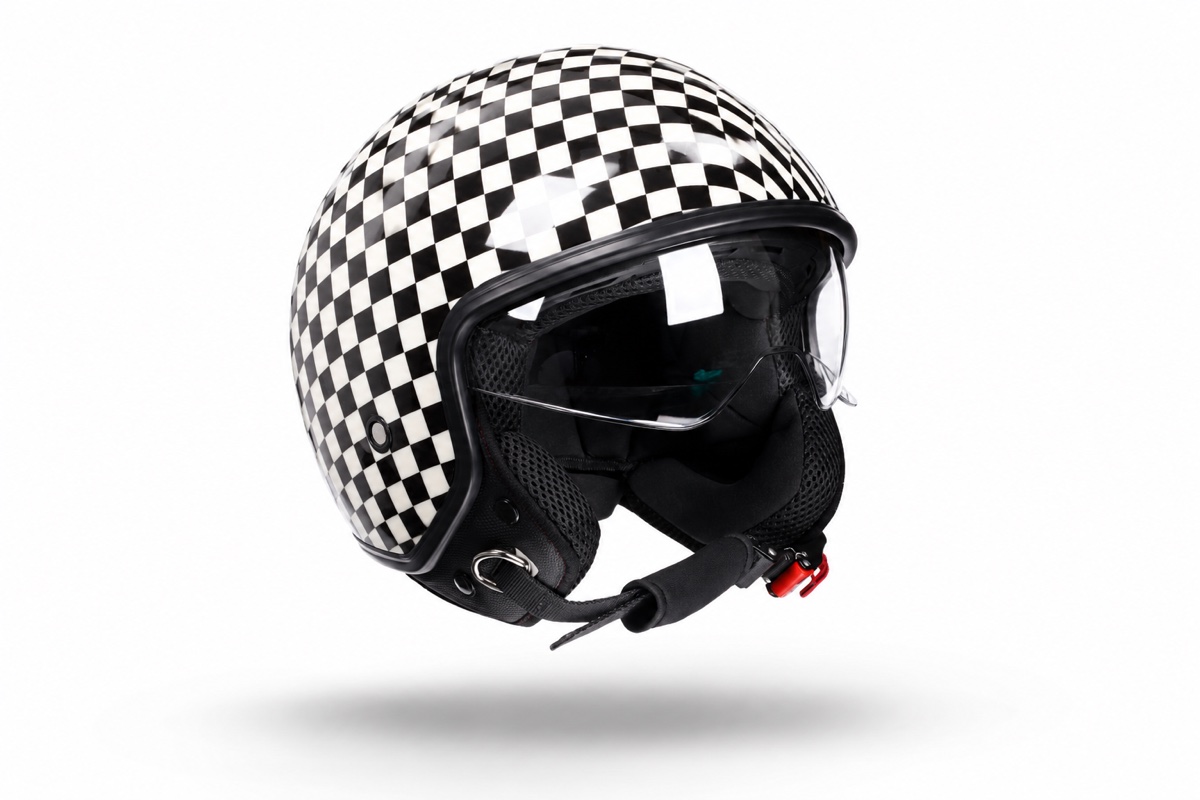 Checkered Scooter Helmpie, currently sold out