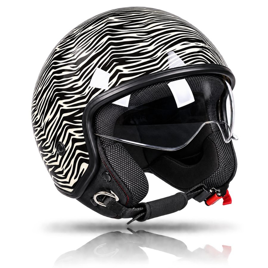 Zebra Scooter Helmpie